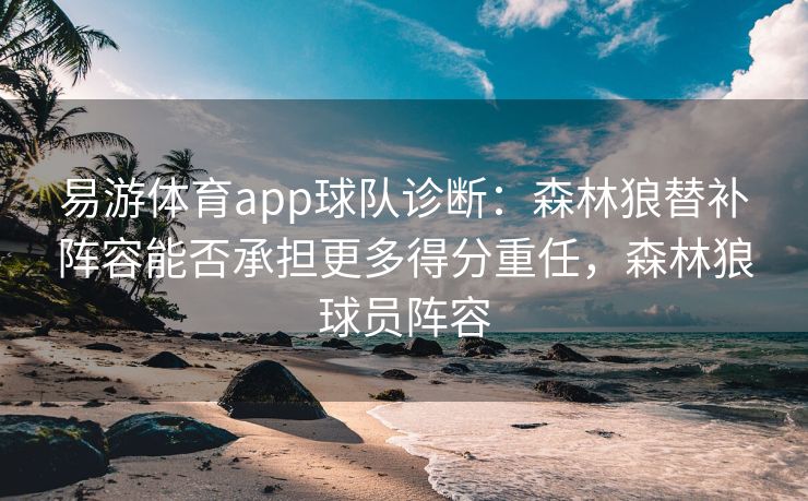 易游体育app球队诊断：森林狼替补阵容能否承担更多得分重任，森林狼球员阵容